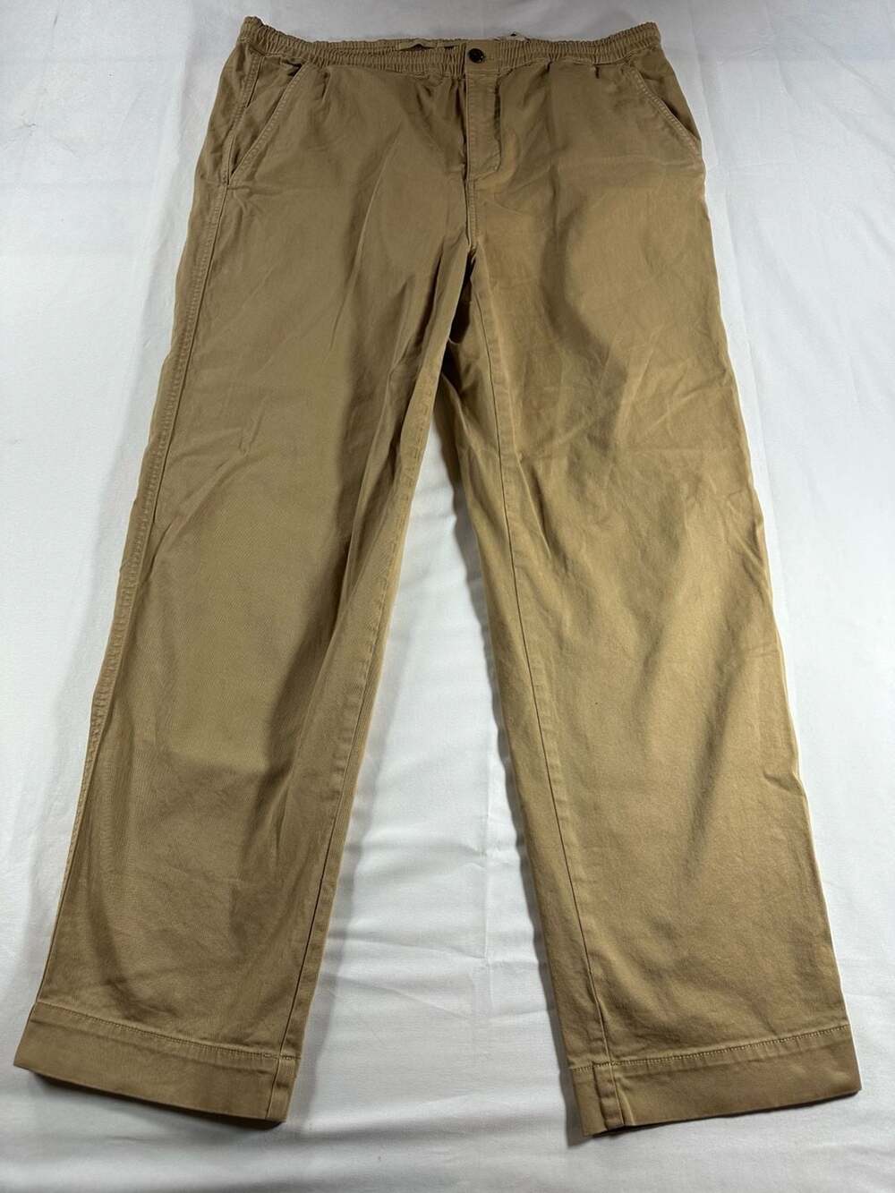 Banana Republic Slim Fit Drawstring Waist Chino Pants Khaki Brown Size XL